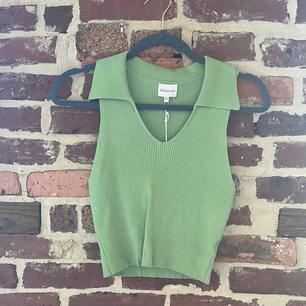 Free people collared tank golf tank